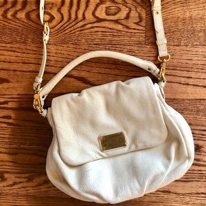 Marc Jacobs White Leather Cross body purse